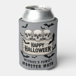 Enfriador De Latas Calaveras góticas murmuran Feliz cerveza de Hallow