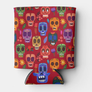 Enfriador De Latas Calaveras mexicanas: Día de la Muerte