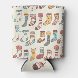 Enfriador De Latas Calcetines Cute Doodle: Simplicidad escandinava.