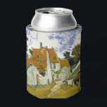 Enfriador De Latas Calle Auvers-sur-Oise Vincent van Gogh<br><div class="desc">Calle de Auvers-sur-Oise. Vincent Willem van Gogh. Bonito paisaje de pueblo. Calle de un pequeño pueblo con casas de piedra bajo techos rojos. Hay árboles en el fondo. Las nubes cruzan el cielo azul. Reproducción de obras famosas de imágenes artísticas de dominio público.</div>