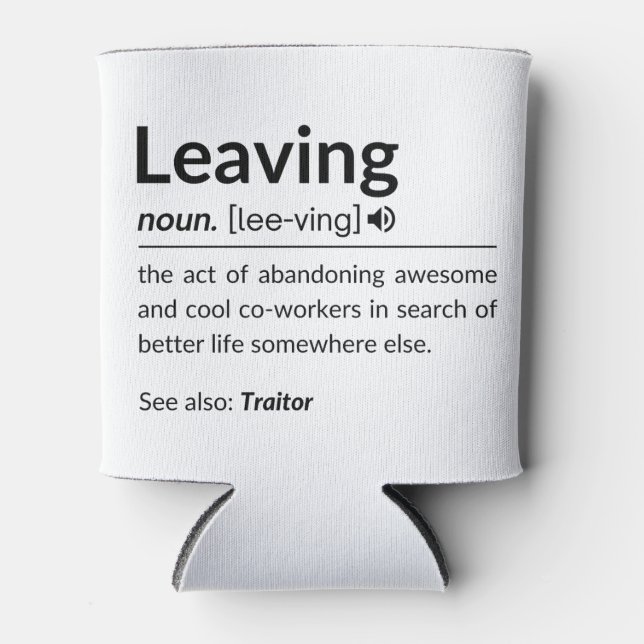 Enfriador De Latas Camarero gracioso que se va (Anverso)