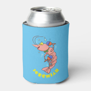 Enfriador De Latas Camarón alegre, personalizado de camarón