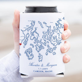 Enfriador De Latas Camden Maine Boda Favor Bebida Holder