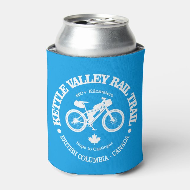 Enfriador De Latas Camino de Kettle Valley (ciclismo) (Lata Anverso)