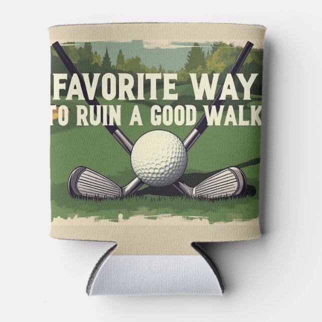 Enfriador De Latas Camino Favorito Para Arruinar Un Buen Golf A Pie (Anverso)