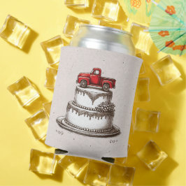 Enfriador De Latas Camión Antiguo Rojo