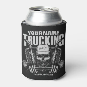 Enfriador De Latas Camión personalizado cráneo camionero gran camión 