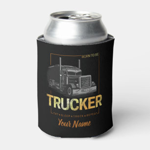 Enfriador De Latas Camionero Nacido Para Ser Conductor De Camión Retr