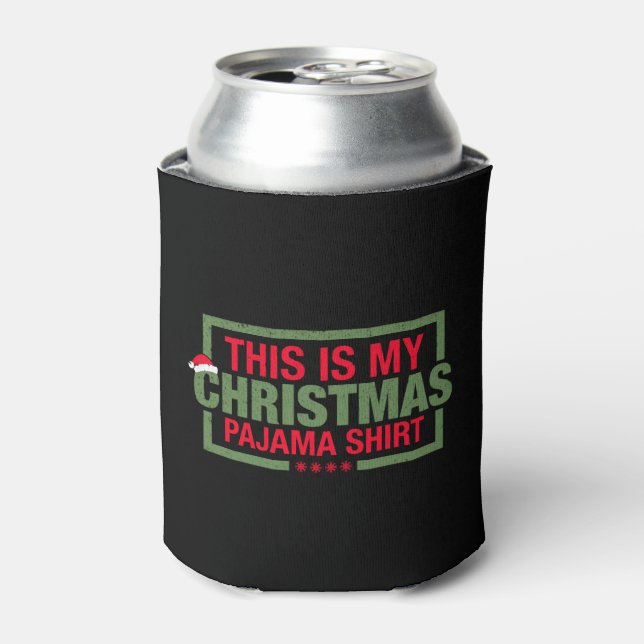 Enfriador De Latas Camisa de Navidades divertidos (Lata Anverso)