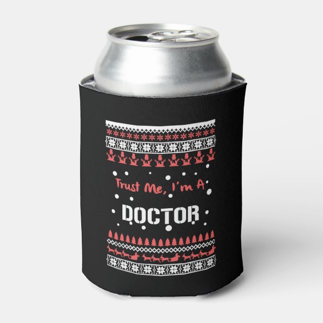 Enfriador De Latas Camisa de Navidades médicas (Lata Anverso)