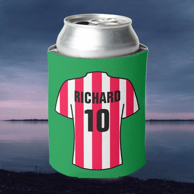 Enfriador De Latas Camisas de fútbol en franjas roja y blanca (Subido por el creador)