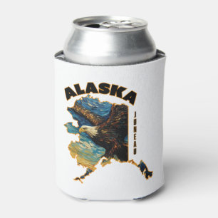 Enfriador De Latas Camiseta Alaska Flying Eagle Adventure