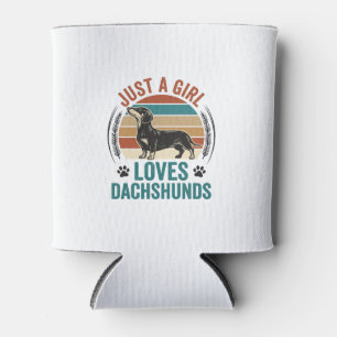 Enfriador De Latas Camiseta de amante de Dachshund Gráfico de perro d