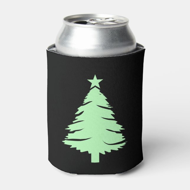 Enfriador De Latas Camiseta de árbol de Navidad blanco - Feliz Navida (Lata Anverso)