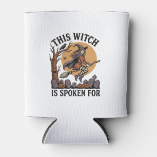 Enfriador De Latas Camiseta de Bruja Divertida Cementerio Embrujado G
