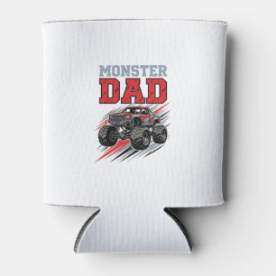 Enfriador De Latas Camiseta de diseño de camión monstruo vintage para