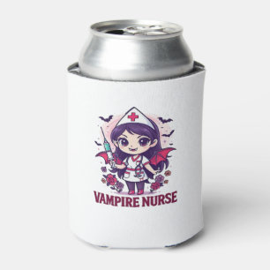 Enfriador De Latas Camiseta de Enfermera Vampiro � Trabajo Médico Div