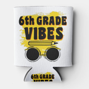 Enfriador De Latas Camiseta de Vibraciones de 6to Grado de Regreso a