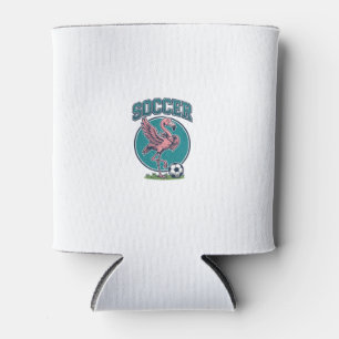 Enfriador De Latas Camiseta Gráfica de Jugador de Fútbol Flamingo Vin