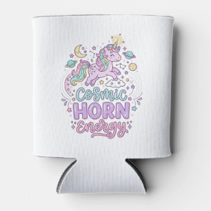 Enfriador De Latas Camiseta gráfica pastel adorable de energía de cue