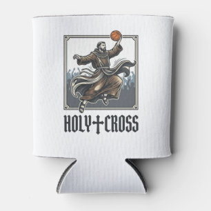 Enfriador De Latas Camiseta Religiosa de Baloncesto Vintage de Holy C