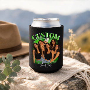 Enfriador De Latas Camiseta Retro de Bootleg Vintage Personalizada pa