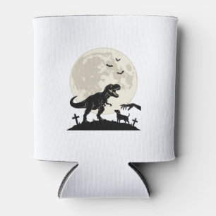 Enfriador De Latas Camiseta Silueta Cementerio Perro Dinosaurio Bajo 