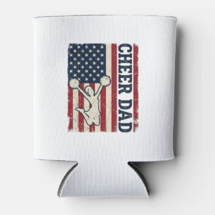 Enfriador De Latas Camiseta Vector Patriótica de la Bandera Americana