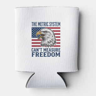 Enfriador De Latas Camiseta vector vintage cita águila patriótica lib