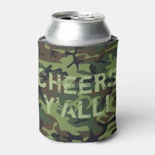 Enfriador De Latas Camo Cheers Y'All