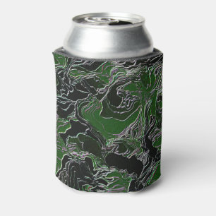 Enfriador De Latas Camo del Ejército Verde Funky