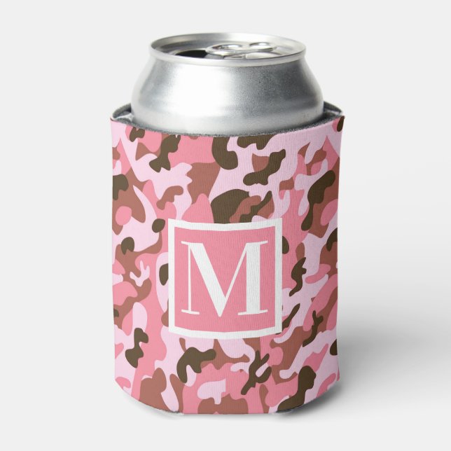 Enfriador De Latas Camo rosa (Lata Anverso)