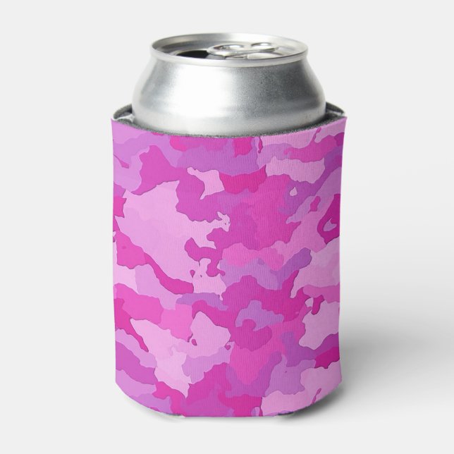 Enfriador De Latas Camo rosa (Lata Anverso)