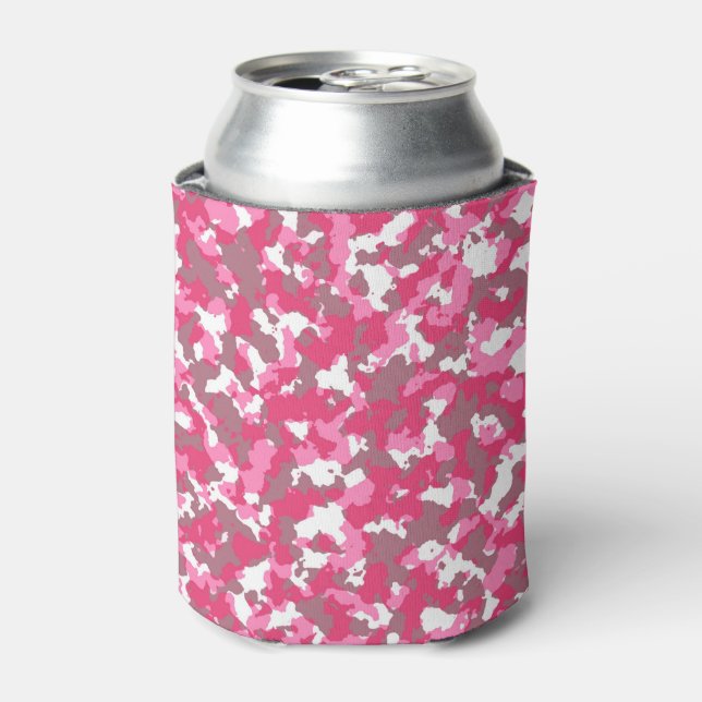 Enfriador De Latas Camo rosa (Lata Anverso)