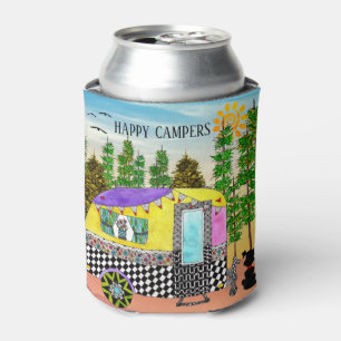 Enfriador De Latas Camper feliz lindo y colorido