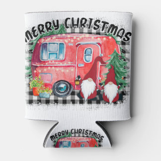 Enfriador De Latas Campers alegres navidades acampando navidad gnomes