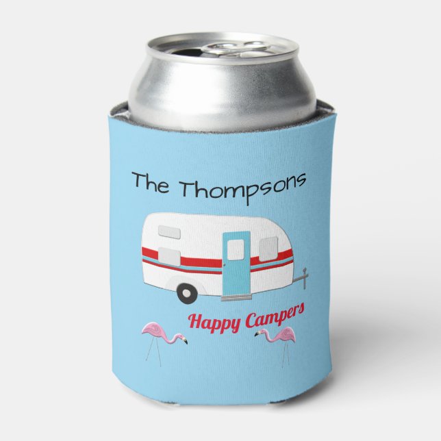 Enfriador De Latas Campers Happy Personalizados (Lata Anverso)