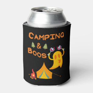 Enfriador De Latas Camping & Boos Ghosts Wine Camping Halloween