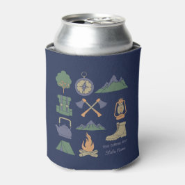 Enfriador De Latas Camping Collage Camping Campers para personalizado