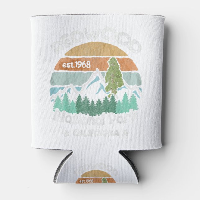 Enfriador De Latas Camping en el Parque Nacional de Redwood Californi (Anverso)