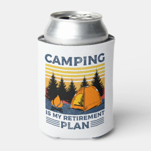 Enfriador De Latas Camping es mi plan de retiro Gracioso camping Gift