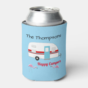 Enfriador De Latas Campistas felices personalizadas