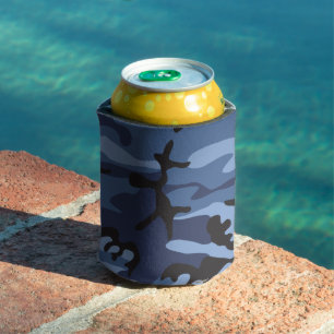 Enfriador De Latas Camuflaje azul de la marina, ejército, ejército