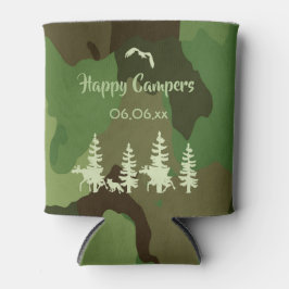 Enfriador De Latas Camuflaje de cazadores verdes forestales e impresi