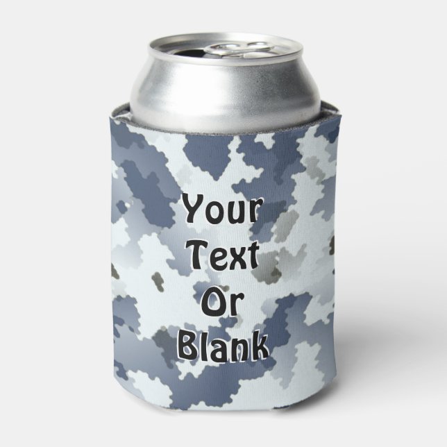 Enfriador De Latas Camuflaje de invierno (Lata Anverso)
