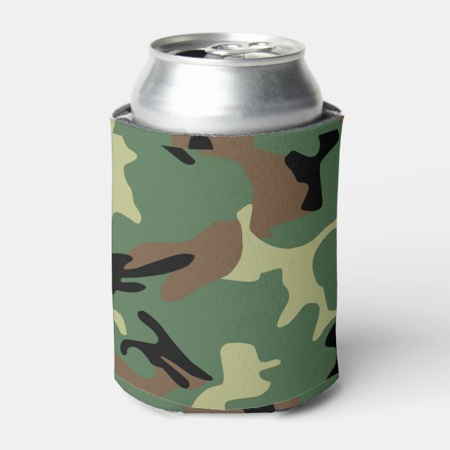 Enfriador De Latas Camuflaje de Woodland (Lata Anverso)
