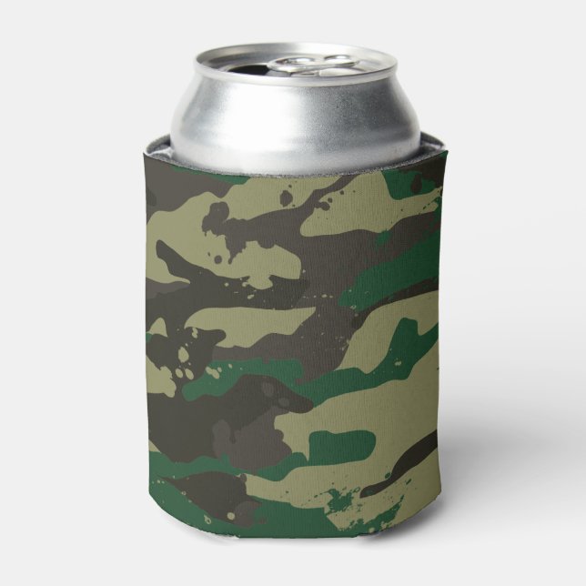 Enfriador De Latas Camuflaje de Woodlands (Lata Anverso)