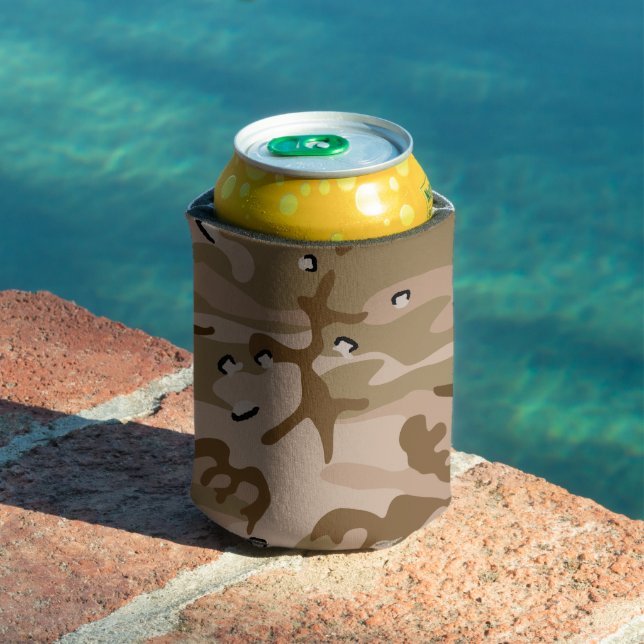 Enfriador De Latas Camuflaje del desierto con guijarros, militares, e (Piscina in situ)