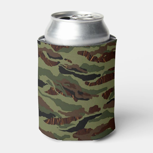 Enfriador De Latas Camuflaje MVB - Diseño verde (Lata Anverso)