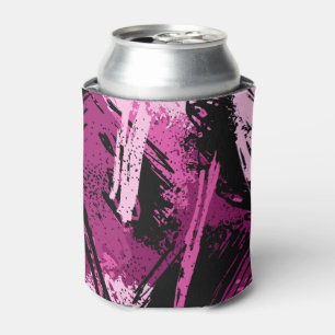 Enfriador De Latas Camuflaje negro rosa